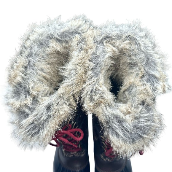 Sorel | Women | Tofino II Cordovan Metallic Faux Fur Waterpoof Boots | 10.5 - Picture 8 of 16